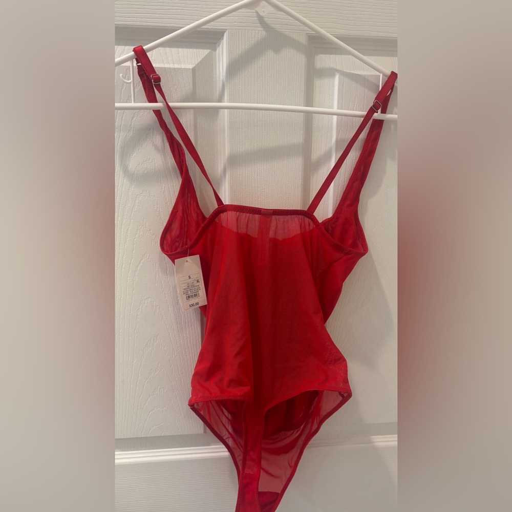 Auden Red Teddy Intimates With Rhinestones - Picture 6 of 6